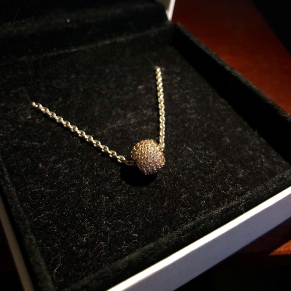 Pandora Rose Gold Charm Necklace 